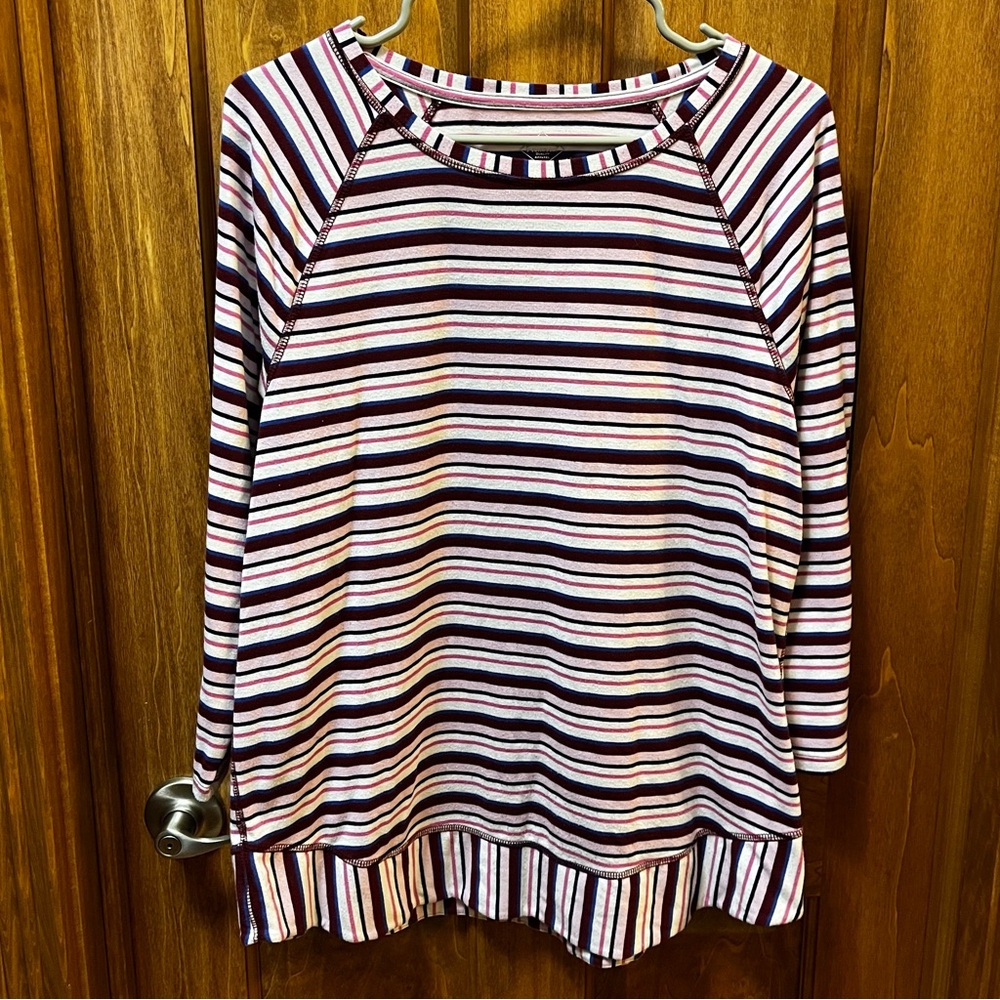 Women’s St John’s Bay Striped Blouse Large